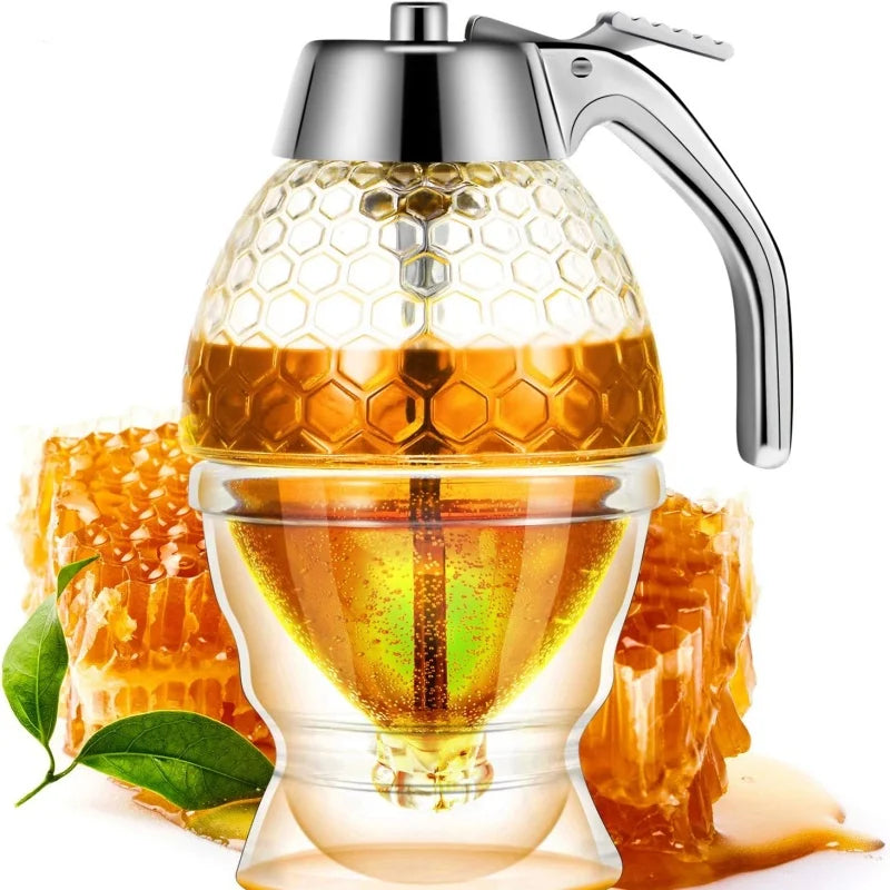 No-drip Honey and Syrup Dispenser