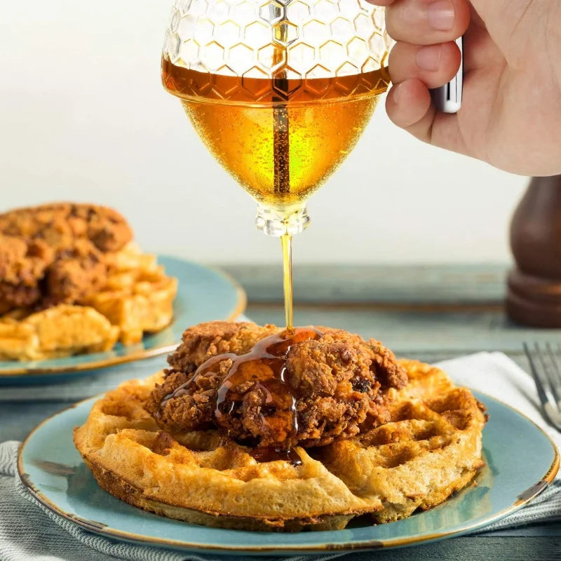 No-drip Honey and Syrup Dispenser
