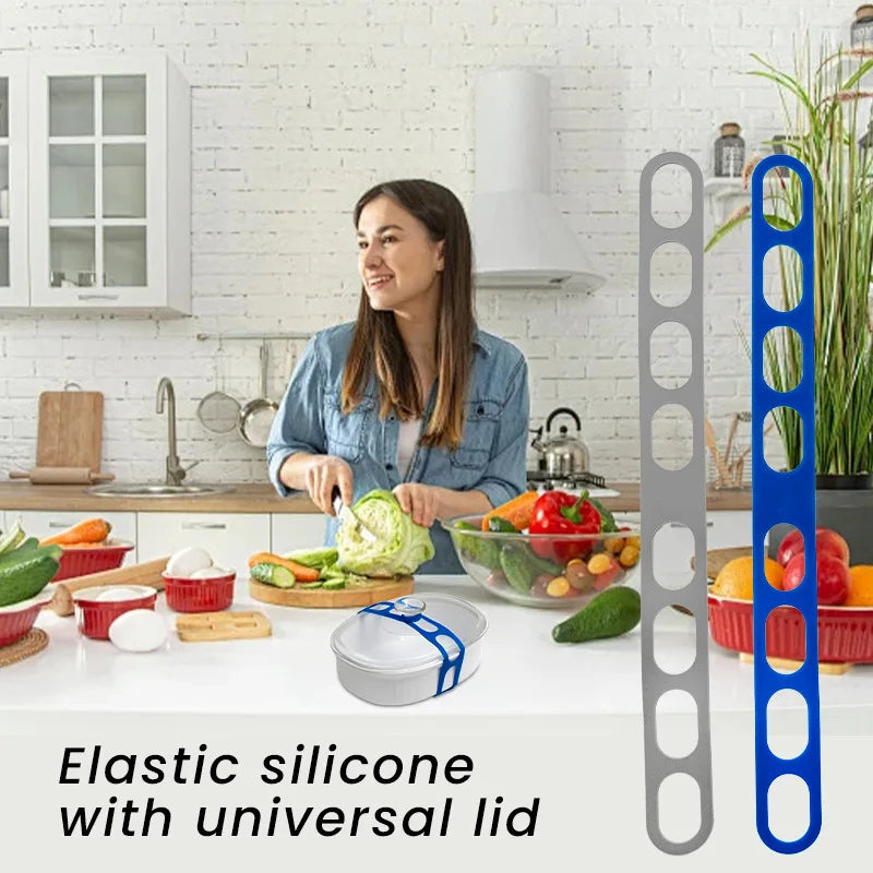 Silicone lid straps