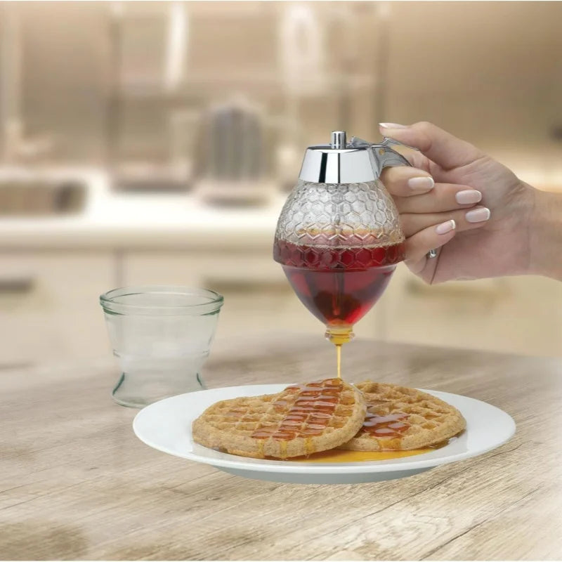 No-drip Honey and Syrup Dispenser