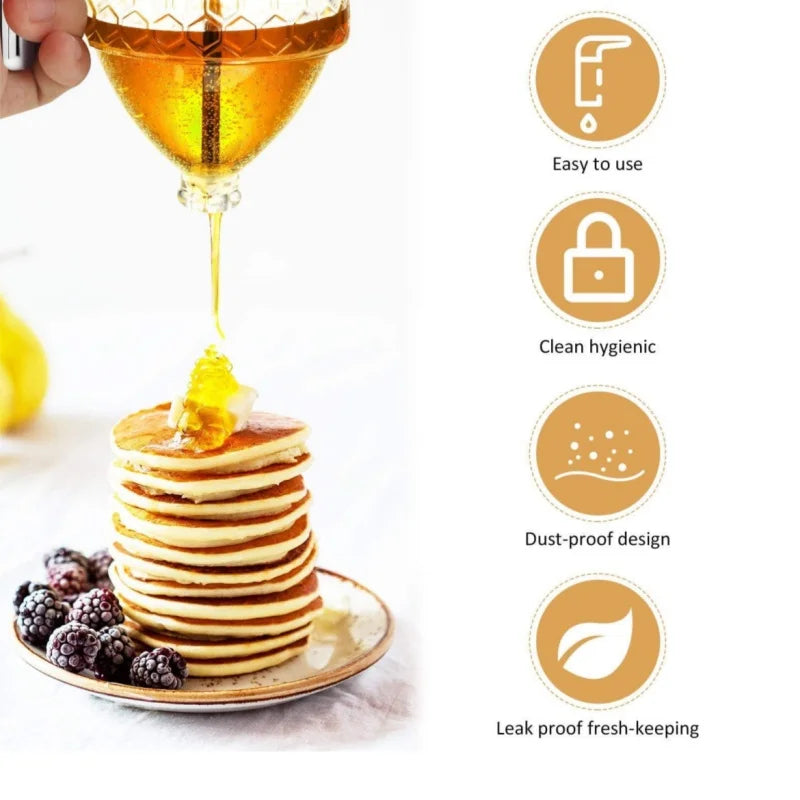 No-drip Honey and Syrup Dispenser