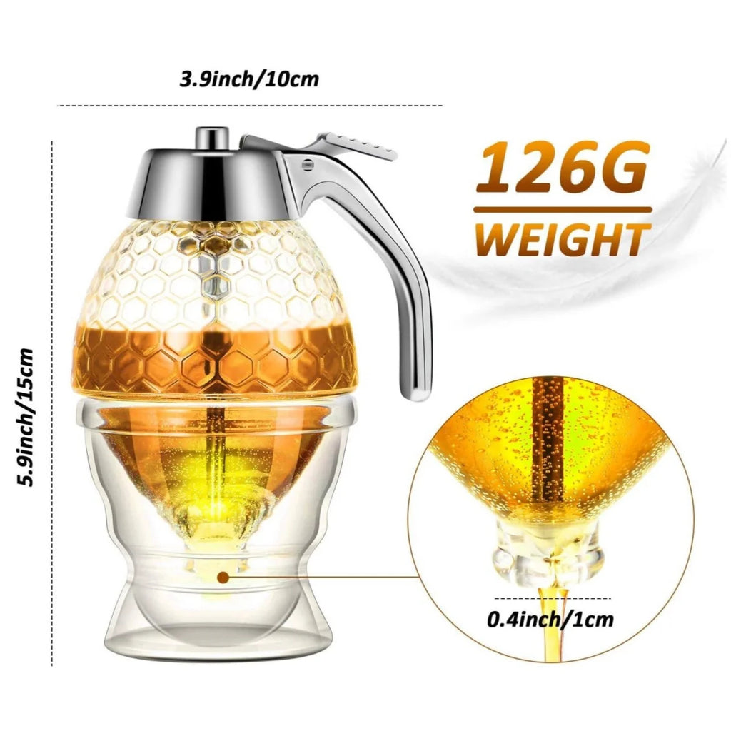 No-drip Honey and Syrup Dispenser