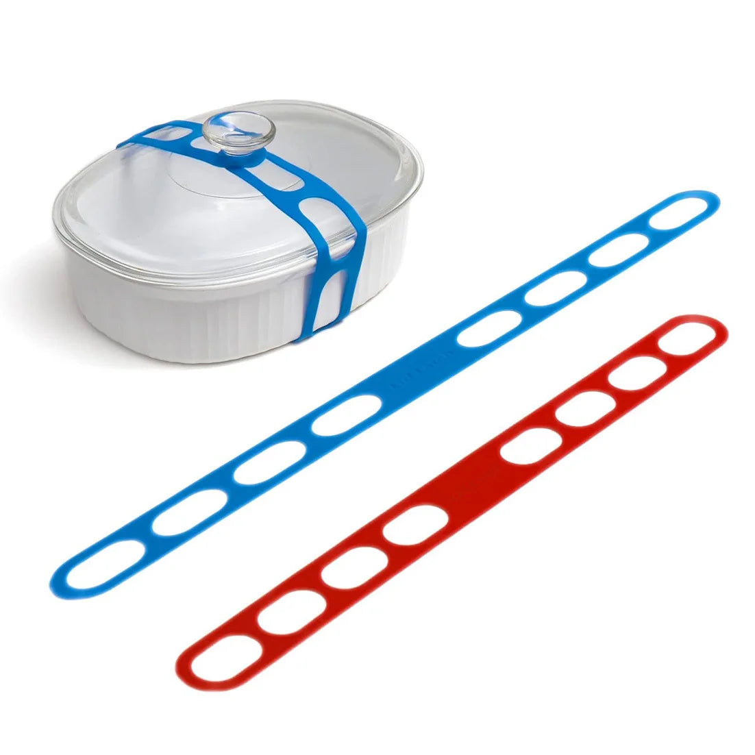 Silicone lid straps