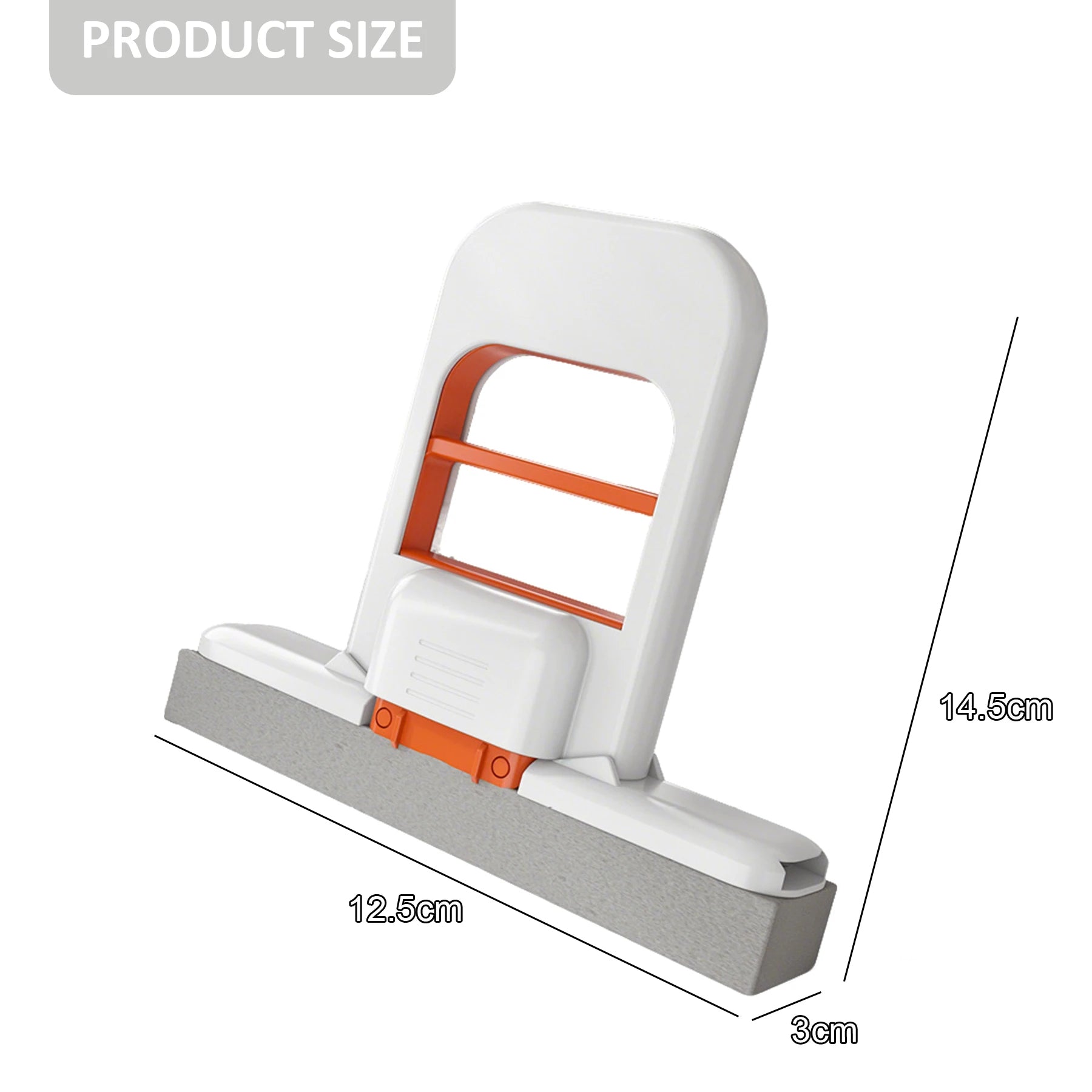 Portable squeezing sponge mop