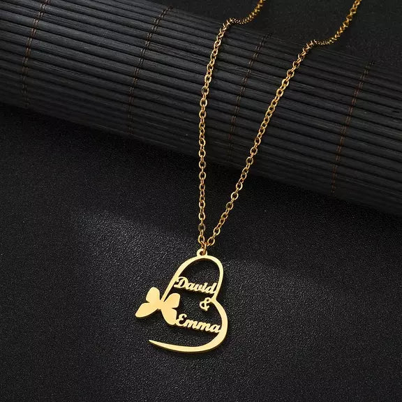 The Butterfly Bond Name Necklace
