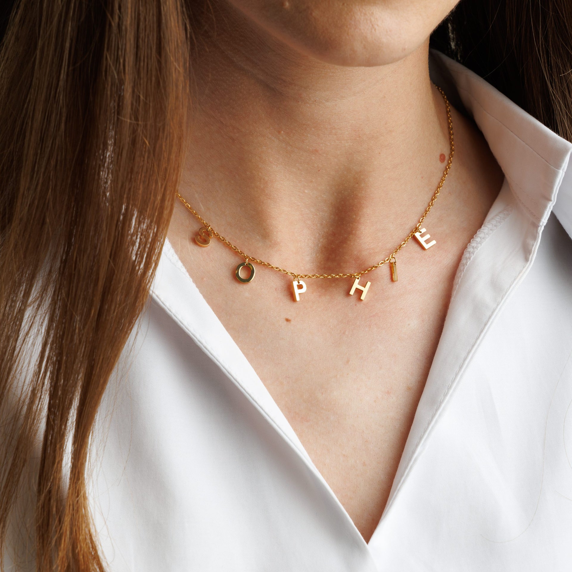 Spaced Name Necklace