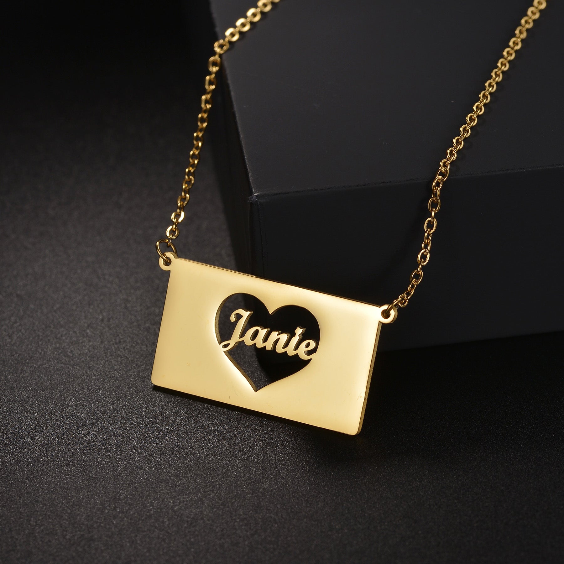 Envelope Name Necklace