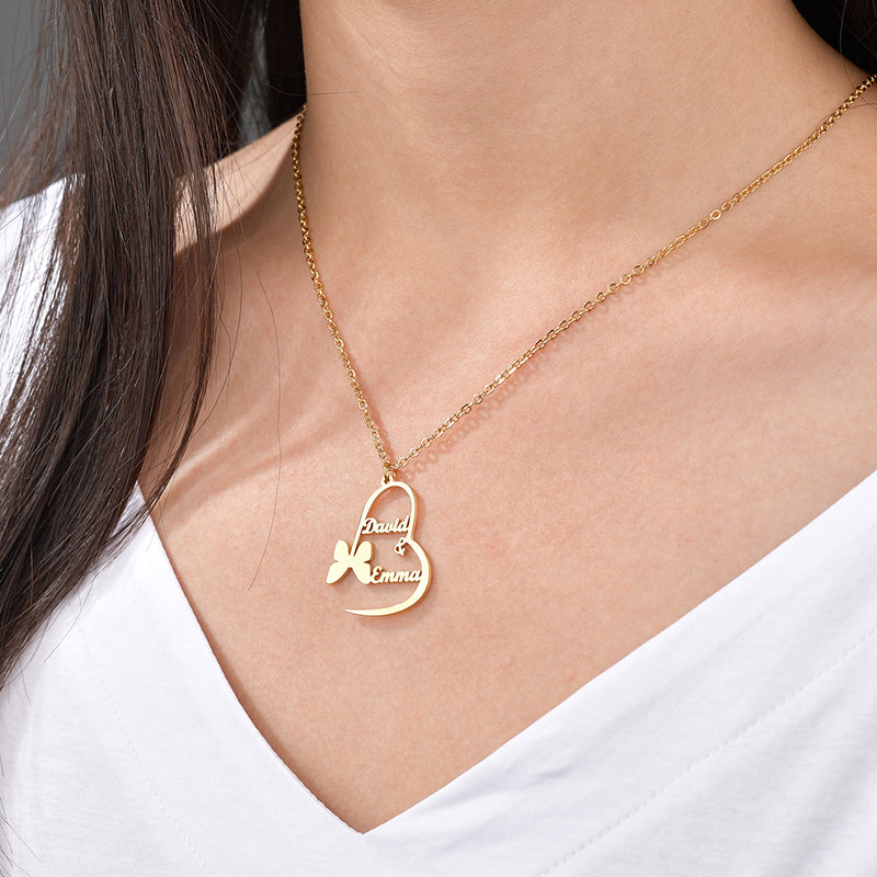 The Butterfly Bond Name Necklace