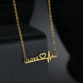 Heartbeat Name Necklace
