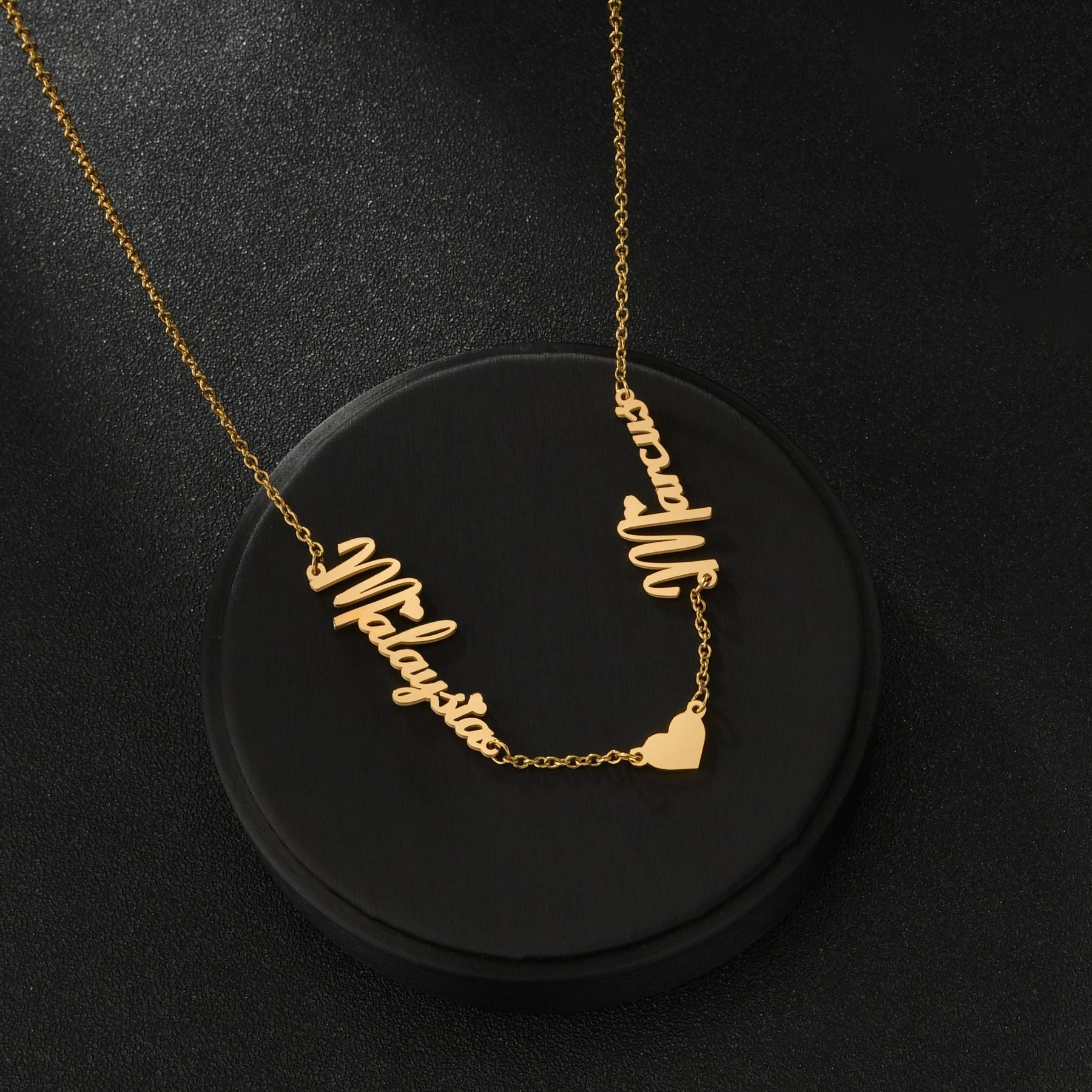 Two Names One Heart Necklace